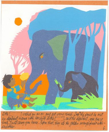 Little Joe meets elephants