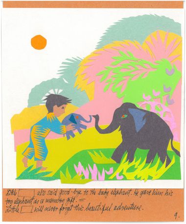 Little Joe thanks the elephants