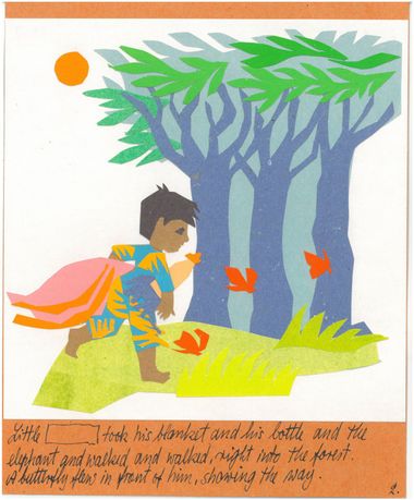 Little Joe walks into the jungle