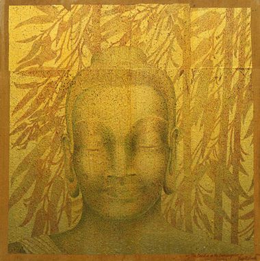 The buddha in the bamboogrove